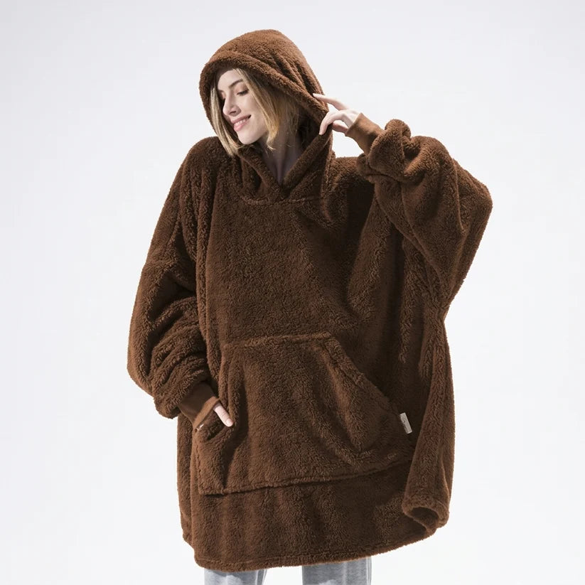 Couverture à capuche douillette